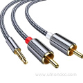 RCA Audio line Metallic Casing Aux Cable